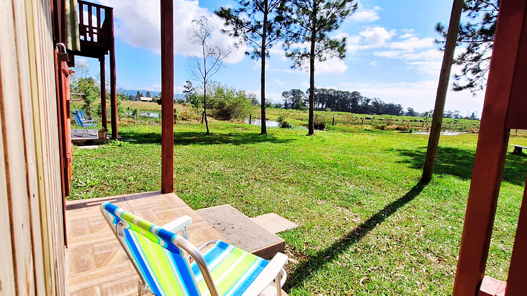 Chalézinho Bons Ventos Campestre no Sitio com Wi-Fi ll Quios