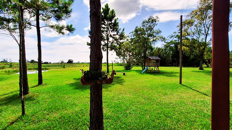 Chalézinho Bons Ventos Campestre no Sitio com Wi-Fi ll Quios