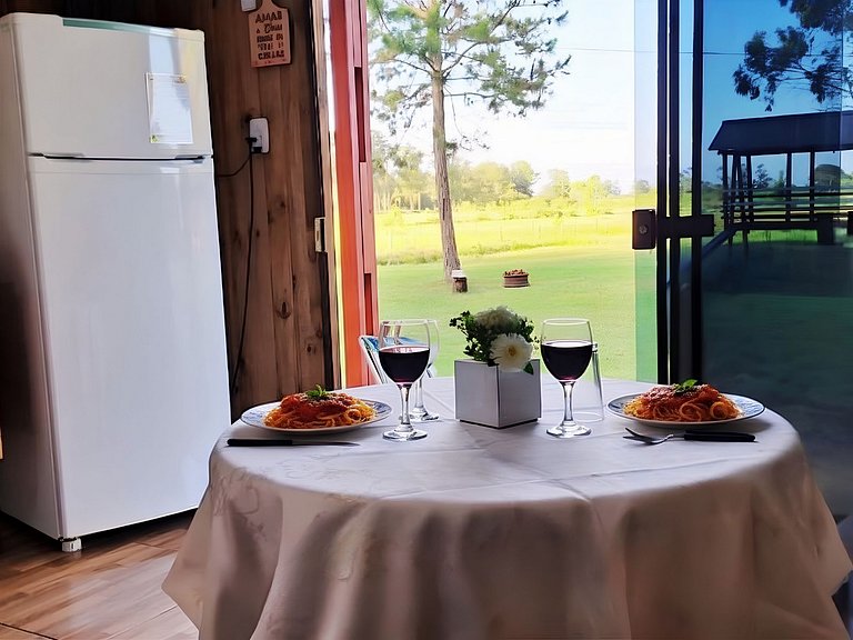 Cabana Cristal ll Campestre Em Sítio ll Wi-Fi ll Quiosque Ch
