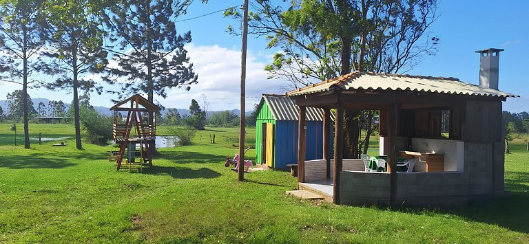 Cabana Cristal ll Campestre Em Sítio ll Wi-Fi ll Quiosque Ch